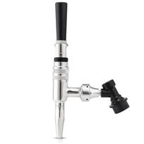 Nitro cold brew Coffee Faucet,304 Stainless Steel Coffee Tap Dispenser with Ball Lock Disconnect Connector,For Stout Beer,Coffee white