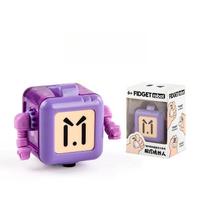 Fidget Robot Toy Cute Cube Decompression Sensory Toy Movable Joints Stress Anxiety Relief Novelty Finger Hand Toy Gift for Kids and Adults gray