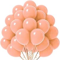20-Piece Matte Solid Color Balloon Set for Birthdays, Parties, and Weddings Yellow Set with Ribbon orange