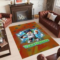 Roblox 81 Customize Text Area Rug Design for Foyer Dining Room Study room Game Room Anti-slip Rug Decorate Offices Perfect Gift for Friends & Family 80cmx120cm