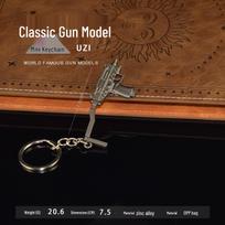 PUBG Peace Game UZI Gun Model Keychain Toy Pendant brown