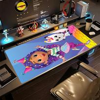 Gabby's Dollhouse Large Mouse Pad Desk Mat Computer Desk Mat Non-Slip Rubber Bottom Office Desk Accessory 30cmx60cm