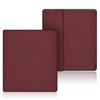 Kindle Oasis 10-osios 9-osios kartos dėklas 7 colių 2019 2017 E-knygos Oasis 3 2 Priedai Automatinis budėjimo/miego dangtelis PU odos Funda Wine red cloth