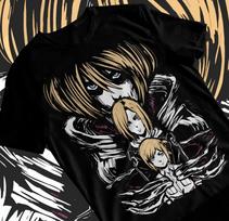 Anime Annie Leonhart Attack On Titan Black T-Shirt 3XL