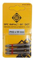 Smūginiai atsuktuvų antgaliai Forte Tools BT03C, PH2, 50 mm