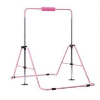 Vaikiškas gimnastikos skersinis, reguliuojamo aukščio, 150x108x135 cm, rožinis