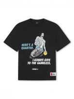 AND1 Marškinėliai 'Gameless Trash Talk' azuro spalva / šviesiai pilka / juoda