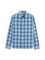 Tommy Jeans Marškiniai azuro spalva / pastelinė mėlyna / balta