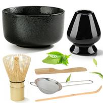 Matcha arbatos ruošimo rinkinys su bambukine šluotele, 6 dalių