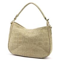 Luka 24-085 CROCO GOLD pilkai rusva odinė rankinė