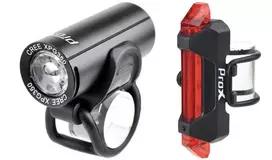 PROX PICTOR LED Priekinių ir Galinių Žibintų Komplektas 350 lm su USB Įkrovimu