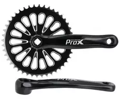 Priekinis žvaigždžių blokas ProX Cruiser Alu 1-speed 44T 170mm juodas