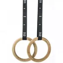Mediniai gimnastikos žiedai SPORTBAY PRO (32mm)