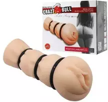 Crazy Bull PAŠĖLĘS JAUTIS - Kišeninė Vagina 3D Vagina