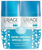 Uriage TRIACTIVE roll-on dezodorantas, 2 x 50 g paketas