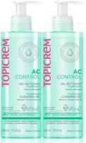 Topicrem AC purifying cleansing gel pack 2 x 400 ml