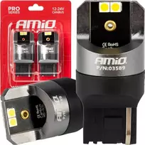 LED lemputės „Canbus Pro“ serijos 7440, W21W, 4x3030, SMD, baltos, 12 V, 24 V, amio-03589