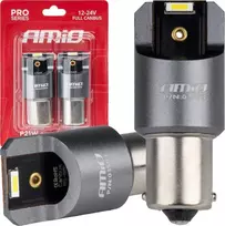 LED lemputės „Full Canbus Pro BA15S P21W“ 2x1860SMD baltos 12V 24V amio-03593