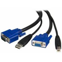 StarTech 10 FT. USB + VGA 2-IN-1 KVM/SWITCH CABLE | SVUSB2N1_10 | 0065030788649