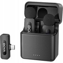 BOYA Microphone Wireless BY-V30 2.4GHz with 2 transmitters and 1 receivers (Type-C) Black EU | BY-V30 | 6977490710020