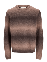 Jack & Jones - Jortoronto Knit Space Dye Crew Neck Bf - Apvalios apykaklės megztinis - Ruda