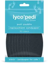 Lycon Lyco'pedi dildės keičiami šveitimo popierėliai (30 vnt.) | LYCO’PEDI PADDLE REPLACEMENT SANDPAPER (30 pcs.)