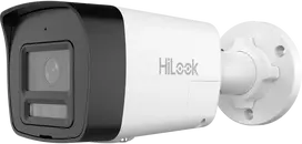 „HiLook“ kulkos formos objektyvas IPC-B180HAP-LUF/SL F2.8 (balta, 8 MP, 30 m IR, 30 m LED, garsinis signalas)