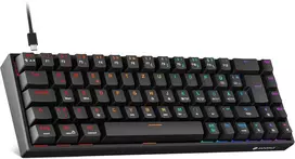 KOORUI mechaninė 60 % žaidimų klaviatūra su RGB apšvietimu, QWERTZ, MKC01