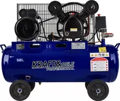 Kraft&Dele Alyvinis (tepalinis) oro kompresorius su diržine pavara, 50 l, 2,8 kW, 8 bar