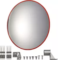 Wiltec išgaubtas kelio veidrodis 80 cm su reguliuojamu laikikliu, modelis 61725