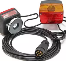 Wiltec magnetinių galinių žibintų komplektas priekabai, 12 V, 7 kontaktų, 7.5 m, 62358