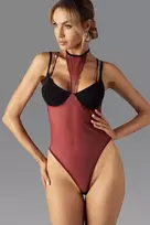 Bordo spalvos seksualus bodis Obsessive Parisel