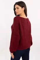 Bordo spalvos megztinis Italy Moda