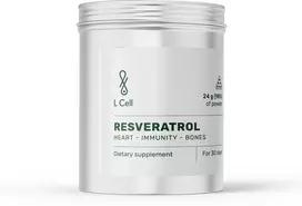 L Cell Trans Resveratrolio milteliai 24g >98% grynumo