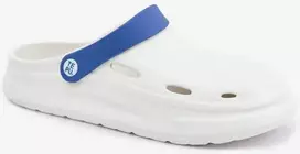 Vyriškos putplasčio klumpės su dirželiu, baltos