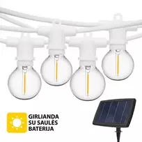 Tonro Lauko girlianda su saulės baterija (LED) Perl Balta