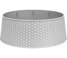 Kalėdinės eglutės stovo dangtis, skersmuo 65 cm, baltas