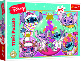 TREFL  DISNEY STITCH Dėlionė „Kalėdos“, 100 det.