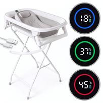 Automatinė sulankstoma vonelė Primabobo su įkraunamu LCD termometru, 77 × 51 × 21 cm