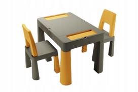 Vaikiškas stalas su 2 kėdutėmis Tega Baby Multifun, 28 × 28 cm
