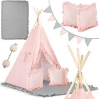 Nukido Nk-406 vaikiška palapinė Tipi, šviesiai rožinė