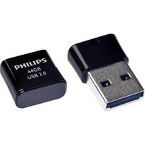 USB atmintinė Philips Pico Edition 64GB USB 3.0, juoda