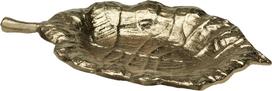 Dekoratyvinė lėkštė LEAF, auksinės sp., 15 x 24 cm