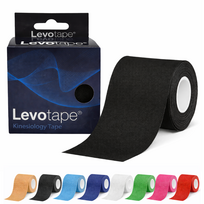 Levotape kineziologinis teipas 5 cm x 5 m, juodas