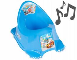 Vaikiškas naktipuodis Tega Baby su neslystančiu pagrindu ir muzikiniu moduliu, mėlynas