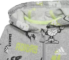 Adidas Sportinis Kostiumas Vaikams I Grap Fz Hd Ft1 Pilkas Juodas GE0015
