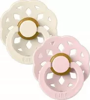 BIBS 6-18 mėn. čiulptukai BOHEME, 2 vnt., Ivory/Blossom