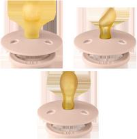 BIBS čiulptukų rinkinys Colour Try-it 3 vnt. Blush