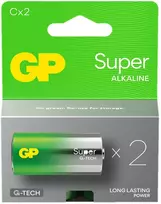 GP Battery GP Baterija Baterija - GP LR14 Super Alkaline 2Vnt Ilgalaikė Energija