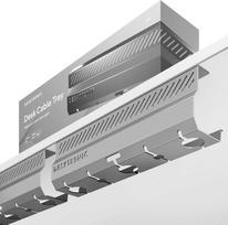 Desktronic Darbo stalo metalinis laidų laikiklis Pilkas